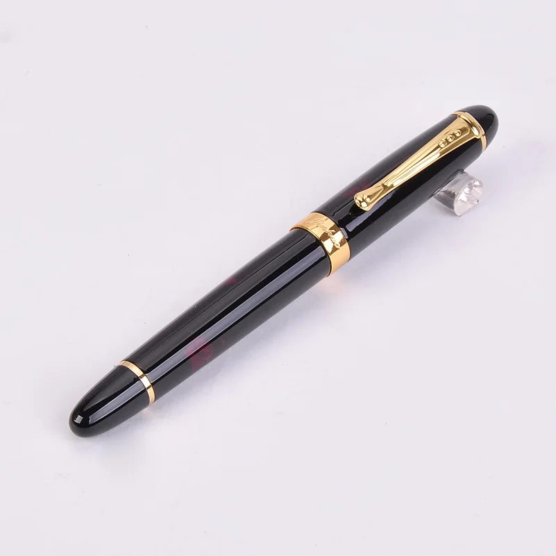 Black 3 Подлинная Jinhao 450 перьевая ручка полностью Металлическая Золотая Роскошная ручка с зажимом 22 цвета 0,5 мм перо Iraurita бизнес школьные принадлежности - Цвет: Black 3