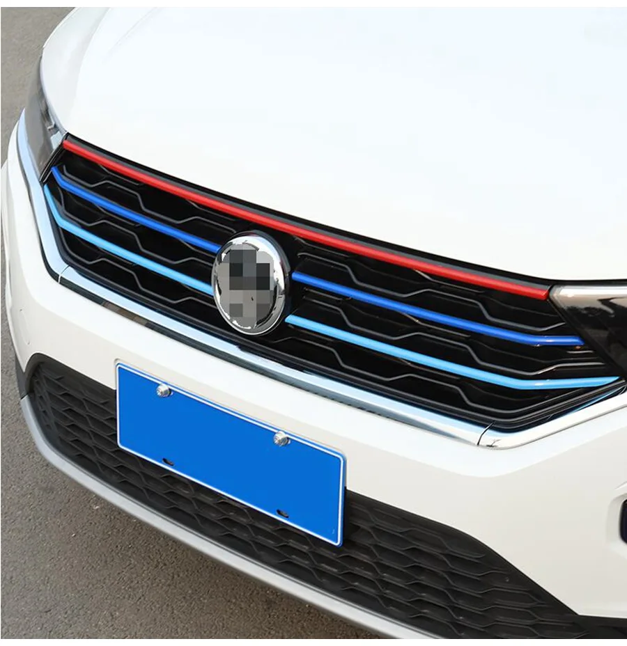 Автомобильные аксессуары для Volkswagen T-Roc T Roc Передняя решетка гриль крышка полосы Накладка