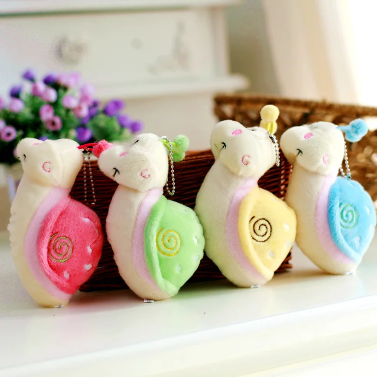 4 шт 14 см красочная плюшевая улитка милая кукла с набивным животным улиткой