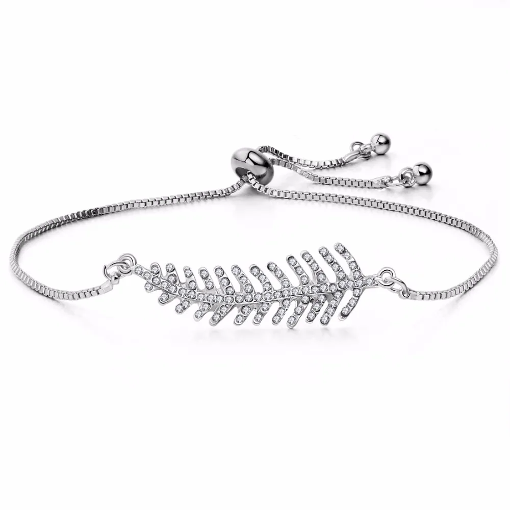 Женский круглый мозаичный браслет ZOSHI минималистичный серебряный с австрийскими