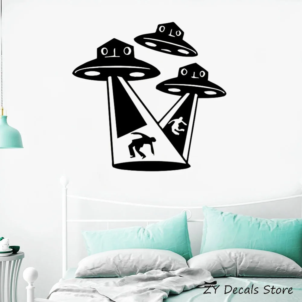 Инопланетяне НЛО наклейки на стену для детей комната фантазия