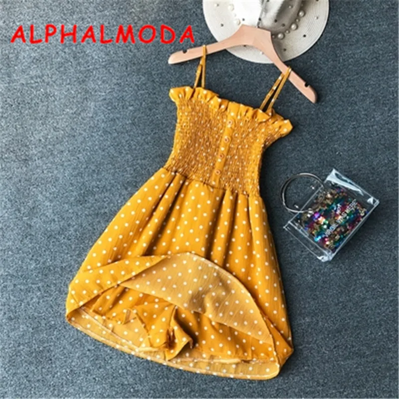 Женский пляжный костюм ALPHALMODA повседневный в горошек с принтом клетку на