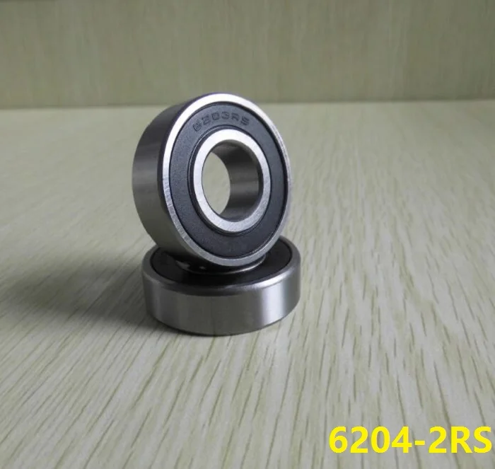 

50pcs/lot 6204RS 6204-2RS 6204 2RS RS rubber sealed deep groove ball bearing 20*47*14 mm