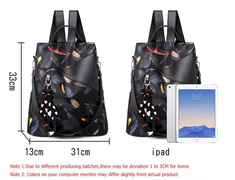 Водонепроницаемый рюкзак в стиле Оксфорд для женщин печати школы Shoulderbags обувь девочек повседневное милый кот кисточкой большой ёмкость дорожные сумки
