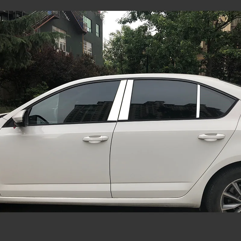 Накладки на столб окон автомобиля из нержавеющей стали наклейки внешние