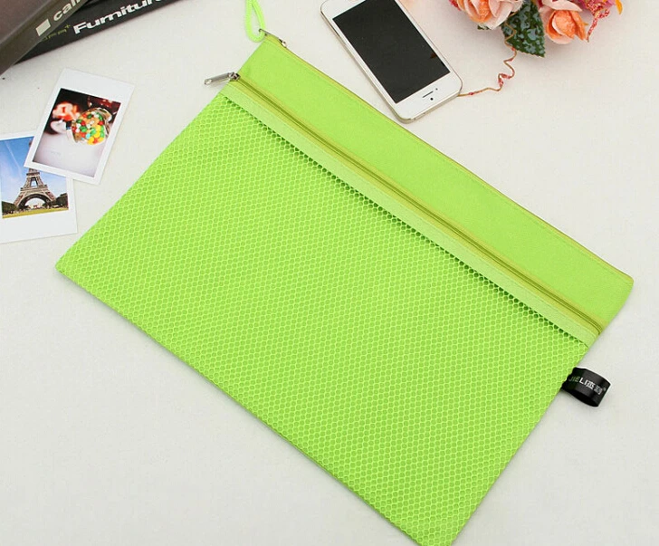 Модная Сумка для документов на молнии розовая синяя зеленая бумажная сумка