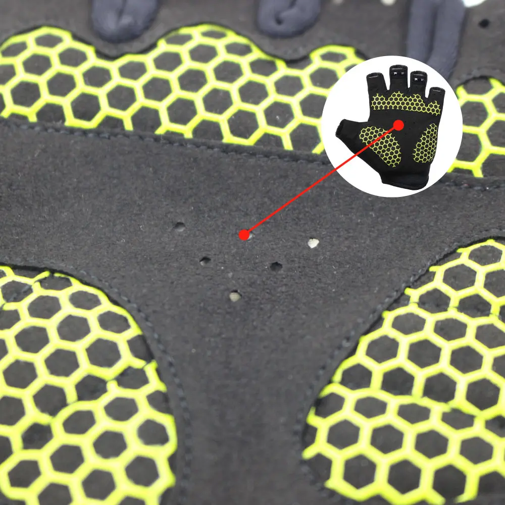 Горячая Распродажа камуфляжные мигающие гоночные велосипедные перчатки гелевые