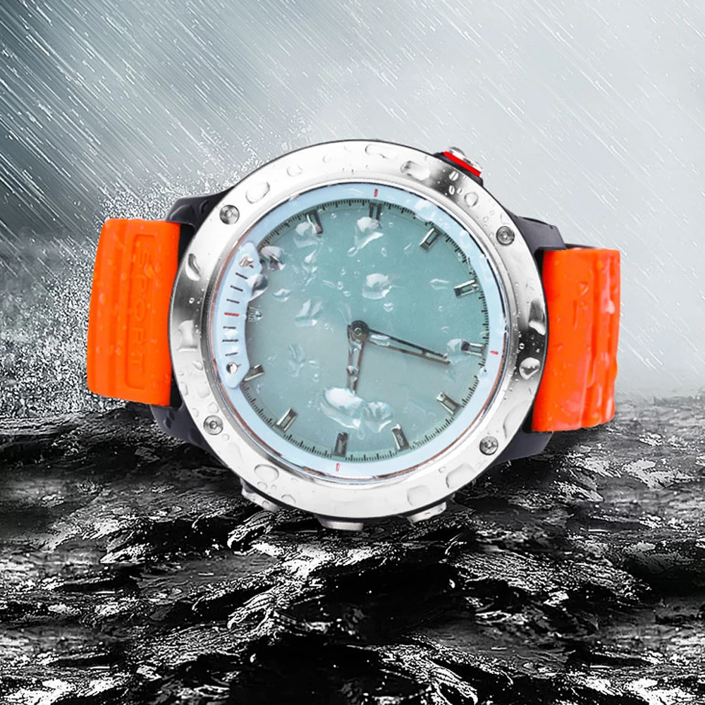 Прозрачный Экран Смарт-часы Для мужчин IP68 Водонепроницаемый монитор сердечного