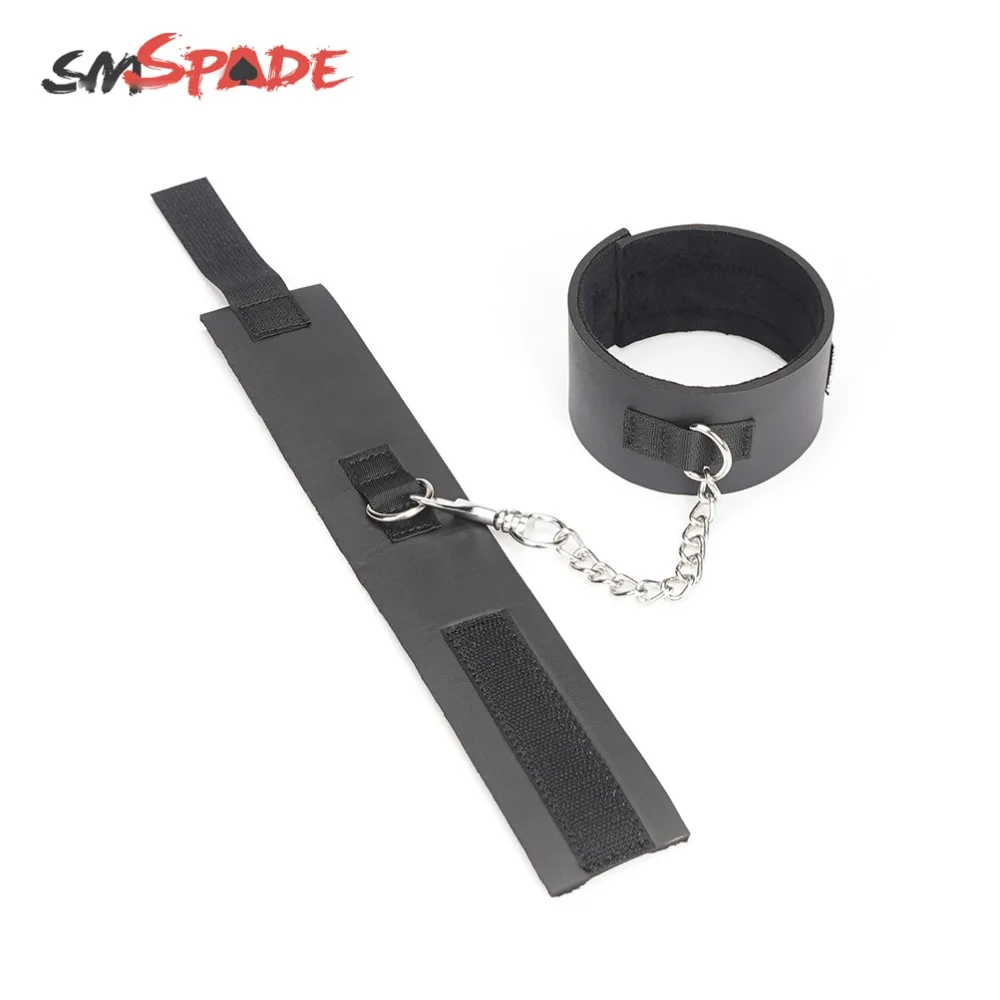 SMSPADE черный 5 шт./компл. повязка на глаза кляп для рта наручники и манжеты лодыжку