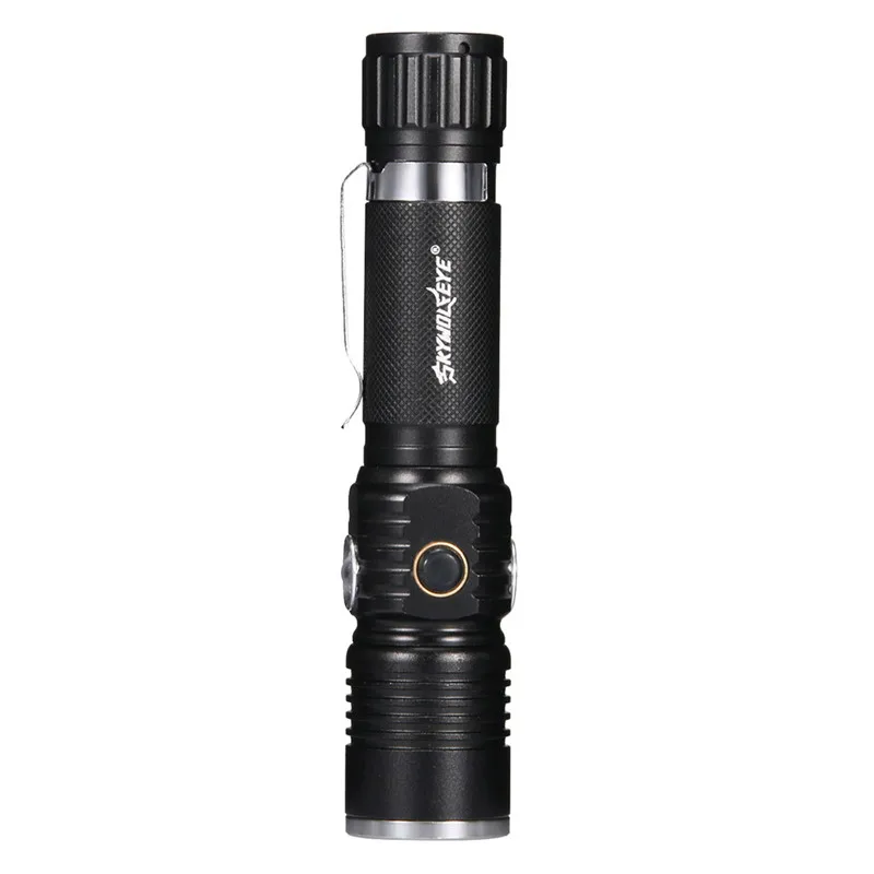 Тактический светодиодный светильник T6 + UV 365nm ультра Baton фонарь Кемпинг