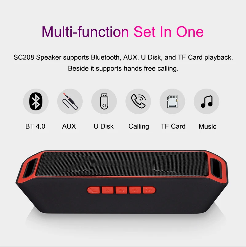 SC208 беспроводной Bluetooth динамик компьютер мини двойной динамик портативный маленький стерео автомобильный сабвуфер Поддержка Bluetooth горячая распродажа