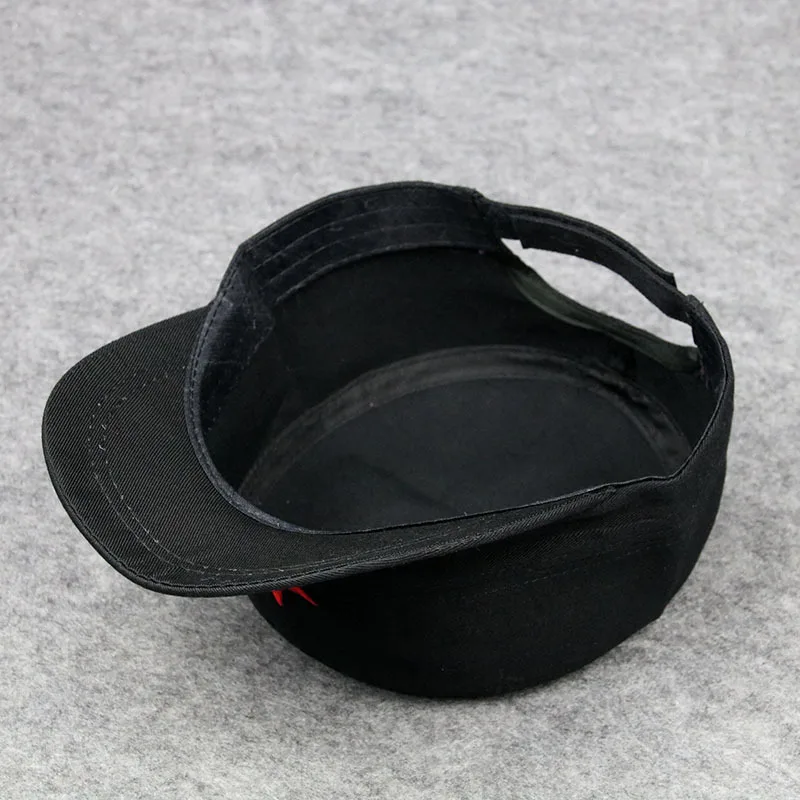 3D Красная звезда Вышивка Bone Военное Дело Кепки черный Армейский зеленый с