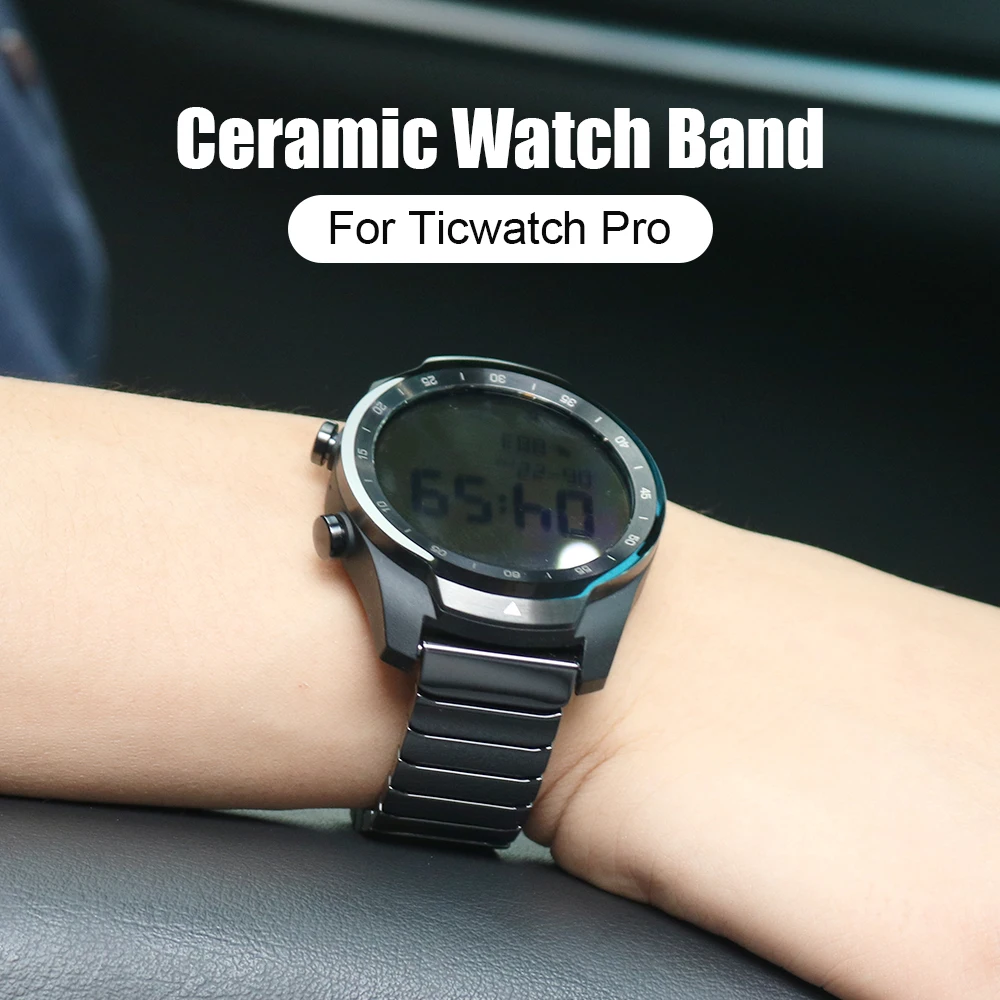 SIKAI 22 мм Универсальный сменный ремешок для Ticwatch Pro керамический Huawei 2 браслет Samsung