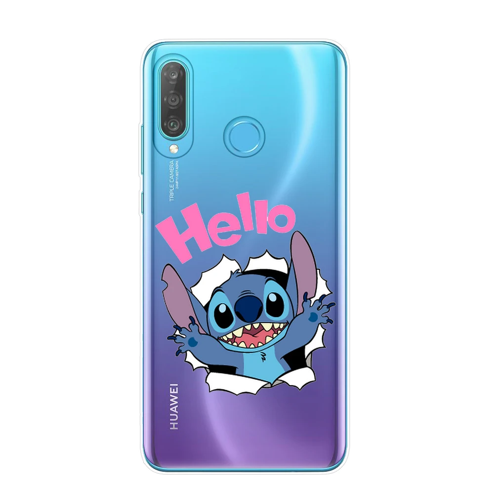 Чехол для телефона с рисунком стежка, чехол для huawei P8 P9 Lite P10 P20 P30 Lite Pro, Прозрачная силиконовая задняя крышка, мультяшный Мягкий ТПУ чехол s Capa