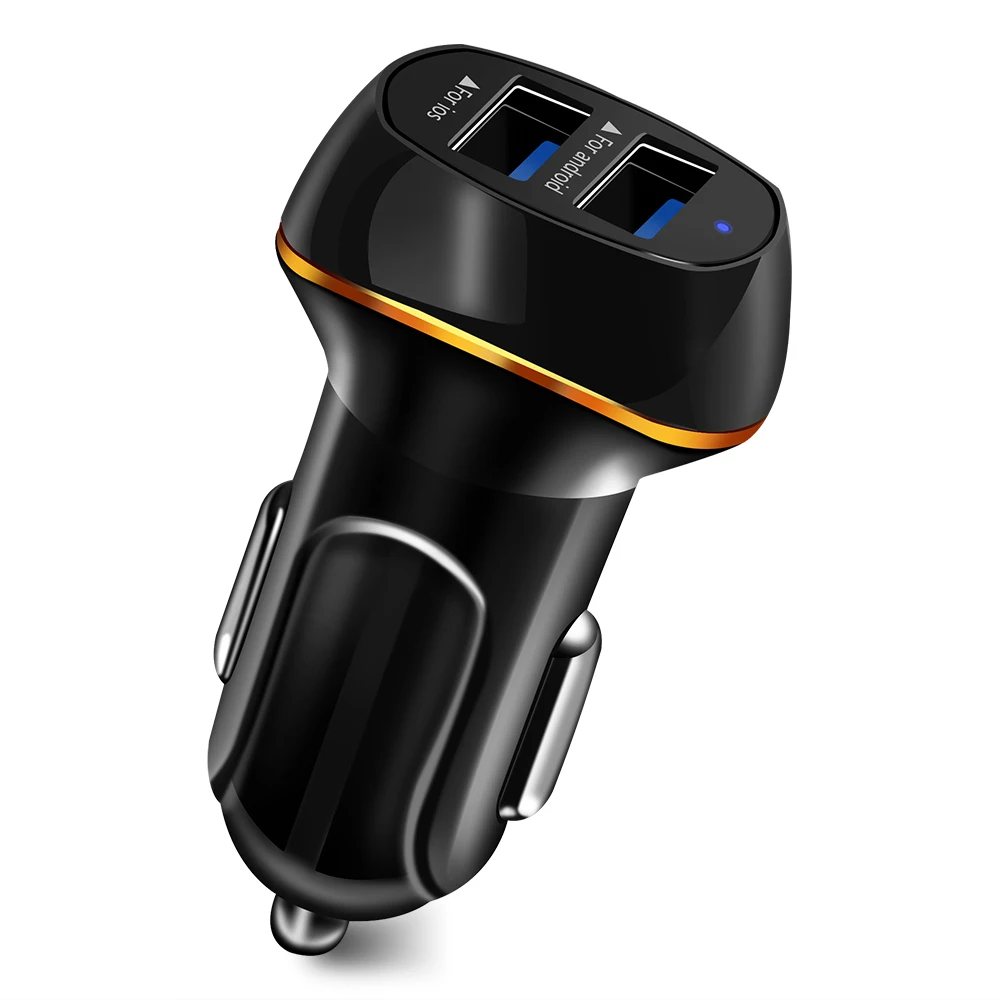 2USB автомобильное зарядное устройство 3.1A Максимальная Быстрая зарядка для iphone 6 6s
