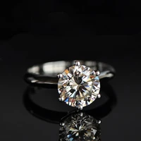 choucong women solitaire 7mm stone cz 5a zircon stone 925 sterling silver engagement wedding band ring sz 4 10 gift