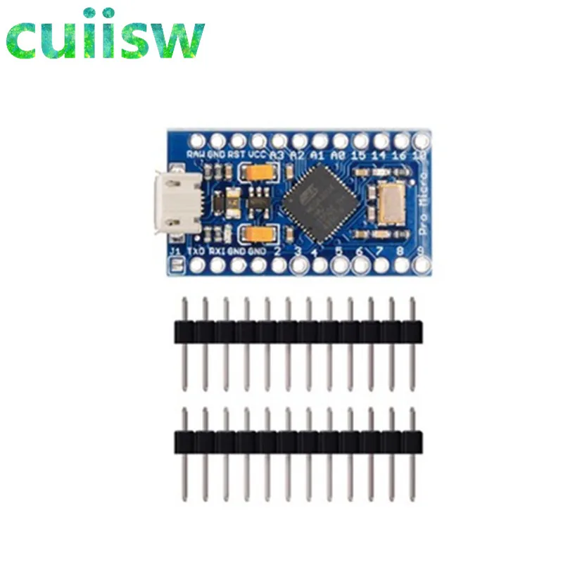 Замена ATmega32U4 Pro Micro 5 в 16 МГц для arduino Mini с 2 рядным штырьковым разъемом интерфейса