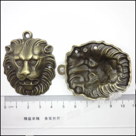 6 шт. винтажные Подвески в виде льва из цинкового сплава|jewelry findings|necklace diyantique bronze |