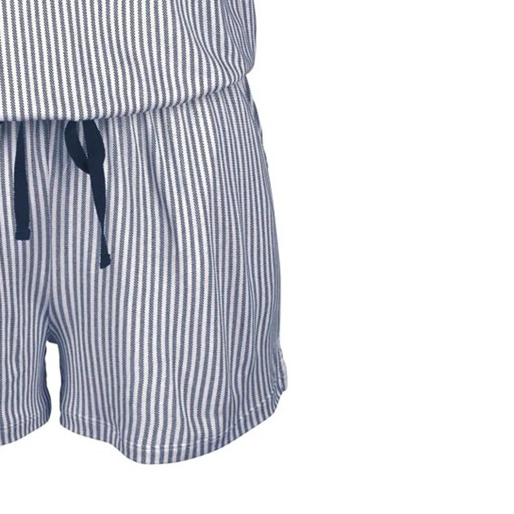 

Women Jumpsuit Fashion Lady Casual Ruffles Off Shoulder Stripe Jumpsuit Short Playsuit Sexy Beach Jumpsuit Playsuits H25