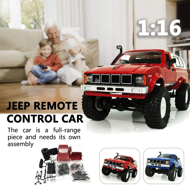 Премиум Прочный RC автомобиль DIY KIT мальчики подарки 1:16 гусеничный для Wpl C-24 пульт дистанционного управления