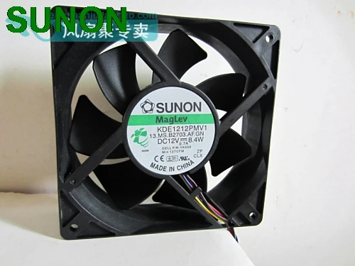 Оригинальный вентилятор охлаждения корпуса для Sunon KDE1212PMV1 12 см В 8 4 Вт Для OPTIPLEX