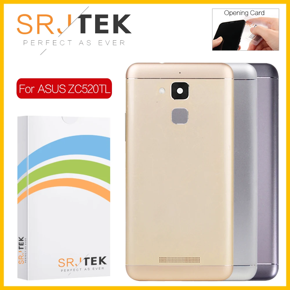 SRJTEK 5 2 &quotзадний корпус для ASUS Zenfone 3 Max ZC520TL задняя крышка Батарейная дверь + кнопки