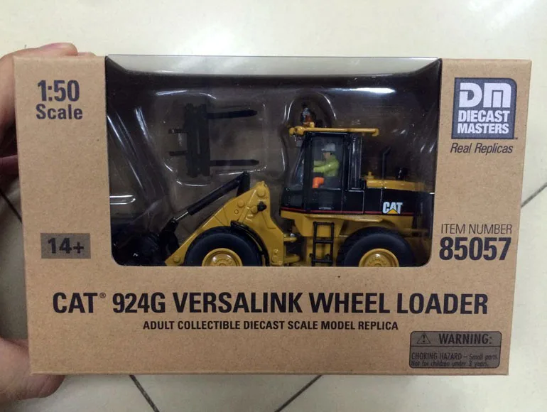 Новая модель Color box-DM-Cat 924G колесный погрузчик Versalink литый под давлением 1/50 #85057