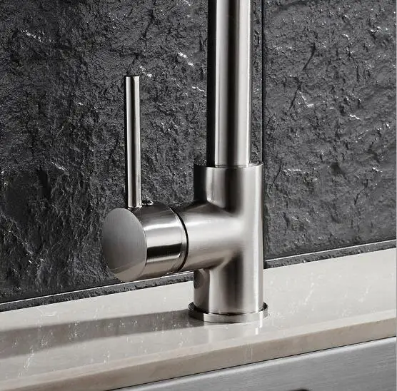 

Free Shipping Luxury Nickel Pull Down Kitchen Faucet New Arrival Solid Brass Swivel Pull Out Spray Sink Mixer Tap Water tap