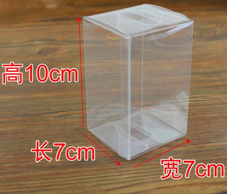 7*7*10 CM Transparent PVC wedding party souvenir gift packaging waterproof bomboniere chocolate bag favor candy box 50PCS | Дом и сад
