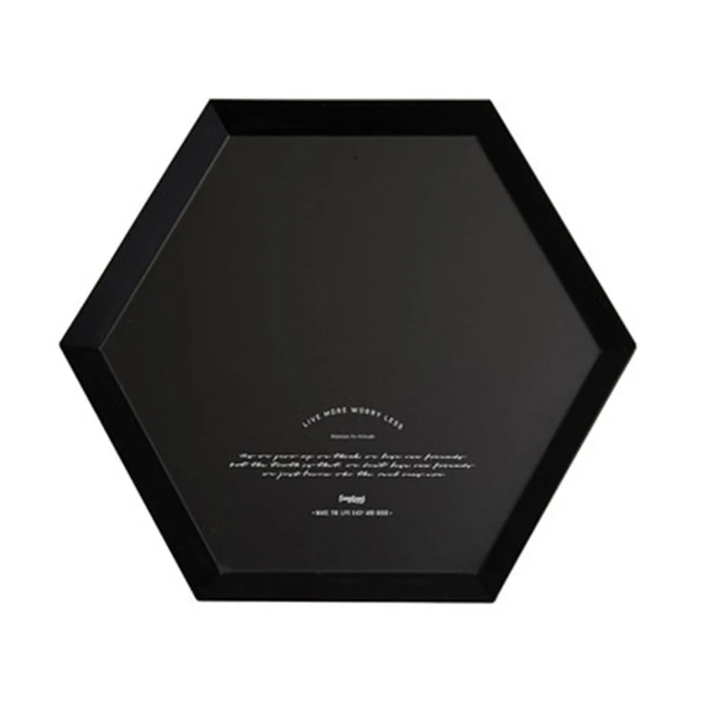 Black Нордический Золотой шестигранный металлический лоток для хранения шикарных ювелирных изделий Кольцо Органайзер пластина Vogue Настольный торт десерт лоток - Цвет: Black