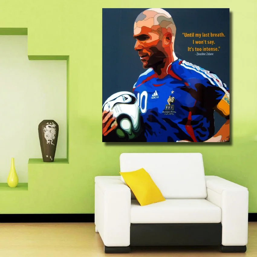 Бесплатная доставка высокое качество расписанный вручную футбольный постер