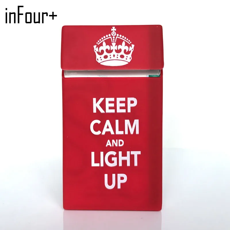 Keep Calm 10 5*5 8*1 4 см силиконовый Дамский футляр для сигарет аксессуары курения 20
