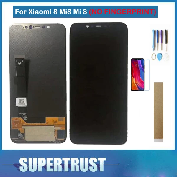 

6.21 Inch For Xiaomi 8 Mi8 Mi 8 LCD Display Touch Screen Glass Sensor Digitizer Assembly Black Color With Kit