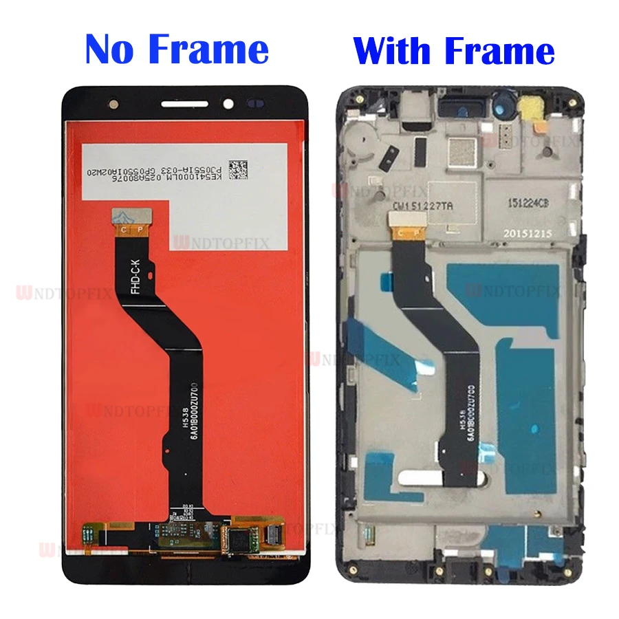 Huawei honor 5X lcd кодирующий преобразователь сенсорного экрана в сборе экран для huawei honor X5 lcd GR5 GR5W экран с рамкой honor 5X дисплей