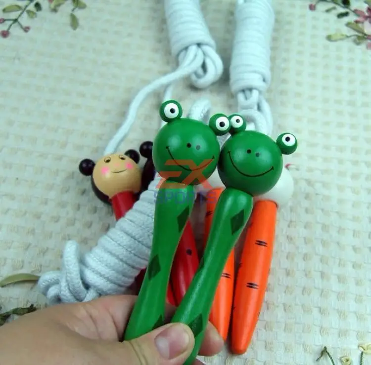 2X Скакалка для занятий спортом аксессуары спортзала Мультяшные животные новая