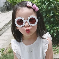 round flower kids sunglasses brand designer girl boy goggles cute baby sun glasses uv400 lens shades children