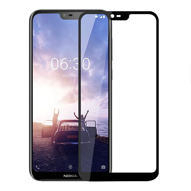 Розничная упаковка закаленное Стекло для nokia 6 1 плюс Глобальный Полный Защитная