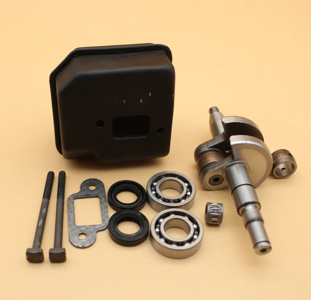 10 мм коленчатый вал подшипника сальник глушитель Болт Комплект подходит STIHL MS170