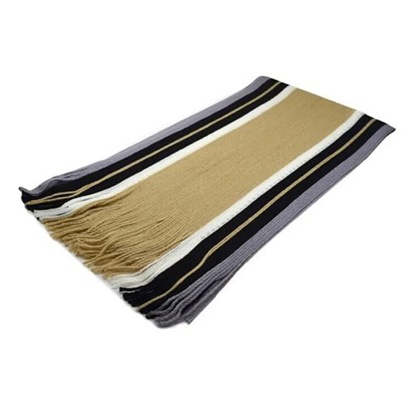 Cotton Knitted Warm Blanket Scarf For Men Women 2018 Winter Long Cashmere Scarves Striped Tassel Shawl Echarpe Fourrure 180x23cm |