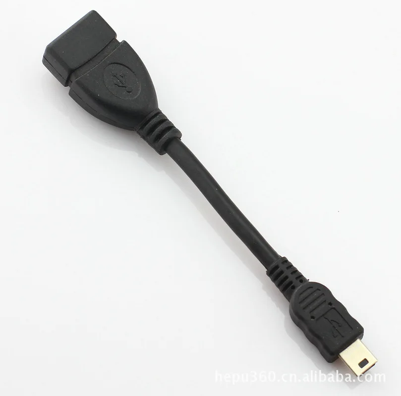 100 шт./лот TUSB USB к mini 5pin T образный интерфейсный хост кабель OTG адаптер 11 см мини usb