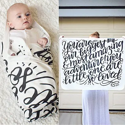 Новорожденных Для маленьких мальчиков девочек пеленать пеленание хлопок Одеяло