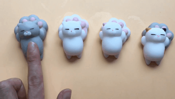 1 шт. Антистресс мяч мини сжимающая игрушка Мягкий кот Милый Kawaii кукла сжимающая растягивающееся животное Исцеление стресс рука Непоседа вентиляционные игрушки