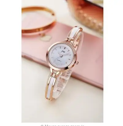 rose gold Новые модные часы со стразами женские роскошные брендовые дамские часы из нержавеющей стали Кварцевые часы reloj mujer Часы - Цвет: rose gold