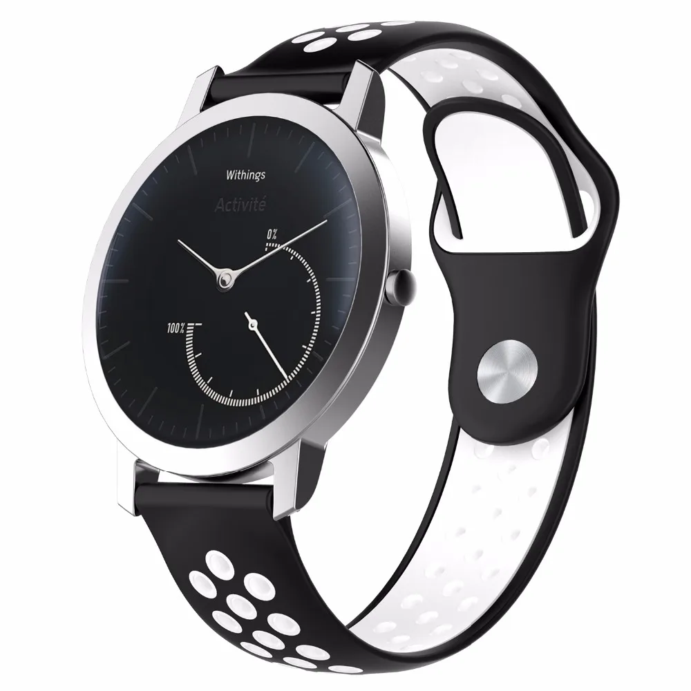 Новый Силиконовый ремешок для часов Nokia Withings Steel HR 36 мм и 40 мужчин