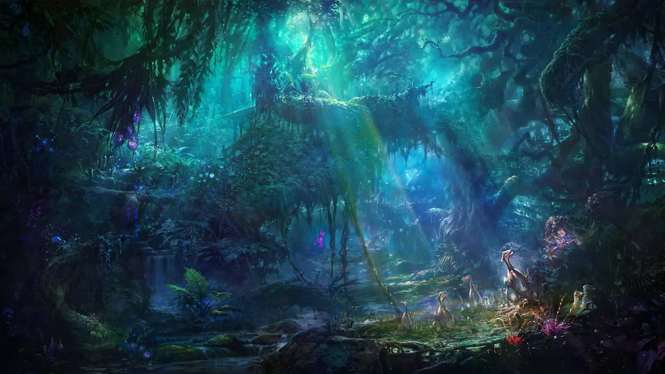 

enchanted forest fairy jungle backdrops High quality Computer print party background