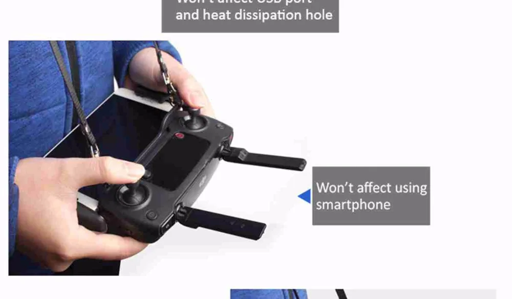 Пульт дистанционного управления с двойной подвеской для DJI Mavic 2 PRO Zoom Mavic Air Spark Hook Bracket Lanyard ремень плечевой ремень для шеи