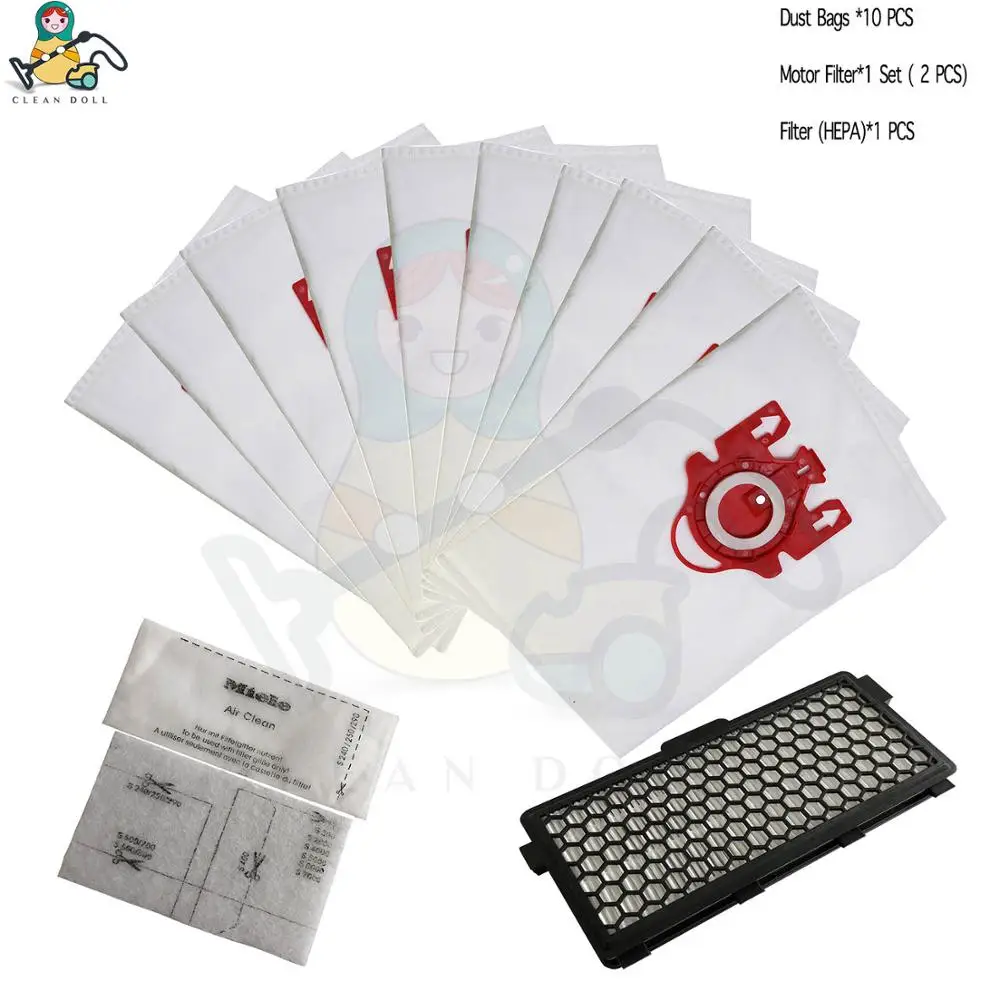 ML-FJM-3DBG-13PK Чистая кукла, 13-PACK, мешки для пыли и фильтр HEPA SF-50 для Miele FJM 9917730 Complete C1 S4000 S6000 S4 S6, мешки и фильтры - Цвет: ML-FJM-3DBG-13PK