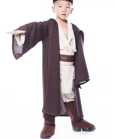 Hot Sale Boys Star Wars Deluxe Jedi Warrior Movie Character Cosplay Party Clothing Kids Fancy Halloween Purim Carnival Costumes |