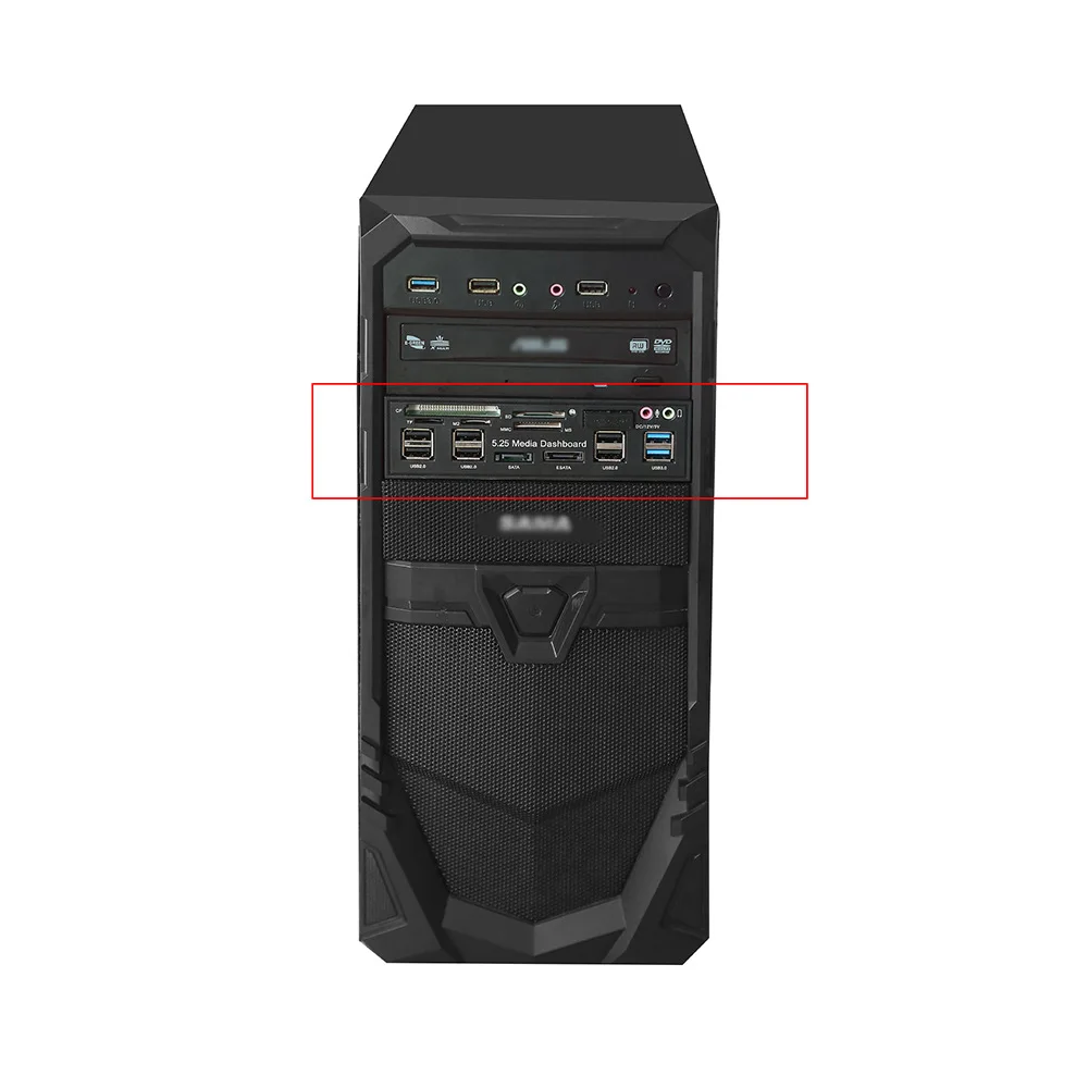 5 25 дюймовый оптический привод многофункциональная передняя панель USB3.0 2 0