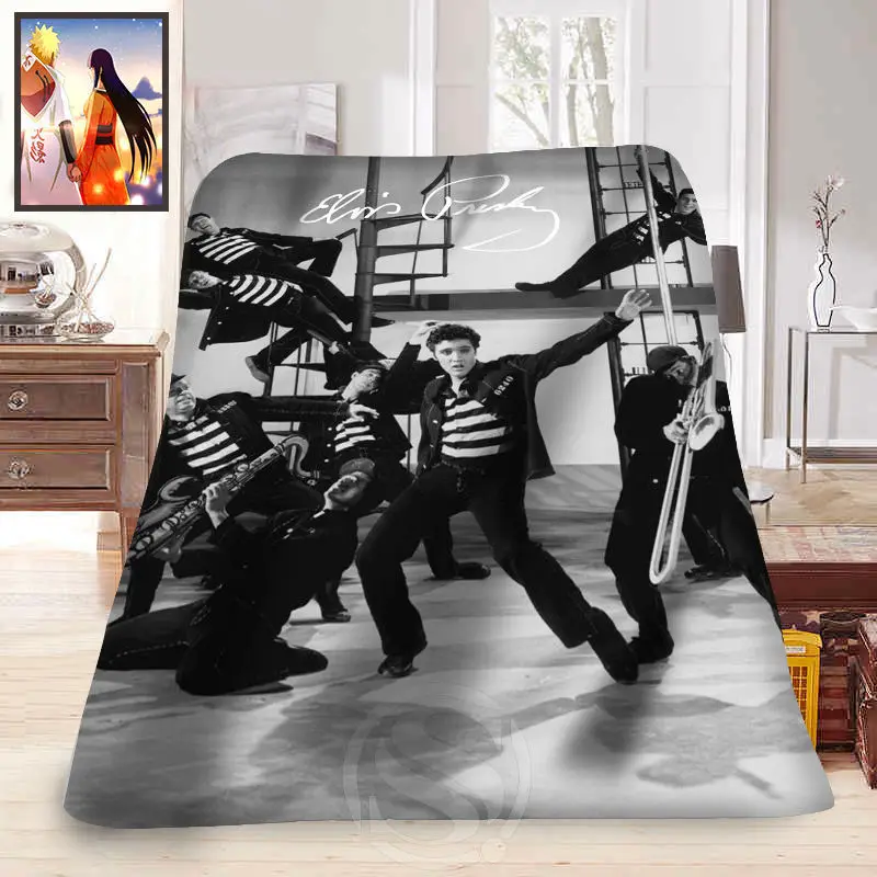 Мягкое одеяло F315 Elvis Presley из повседневной жизни индивидуальное украшение для дома